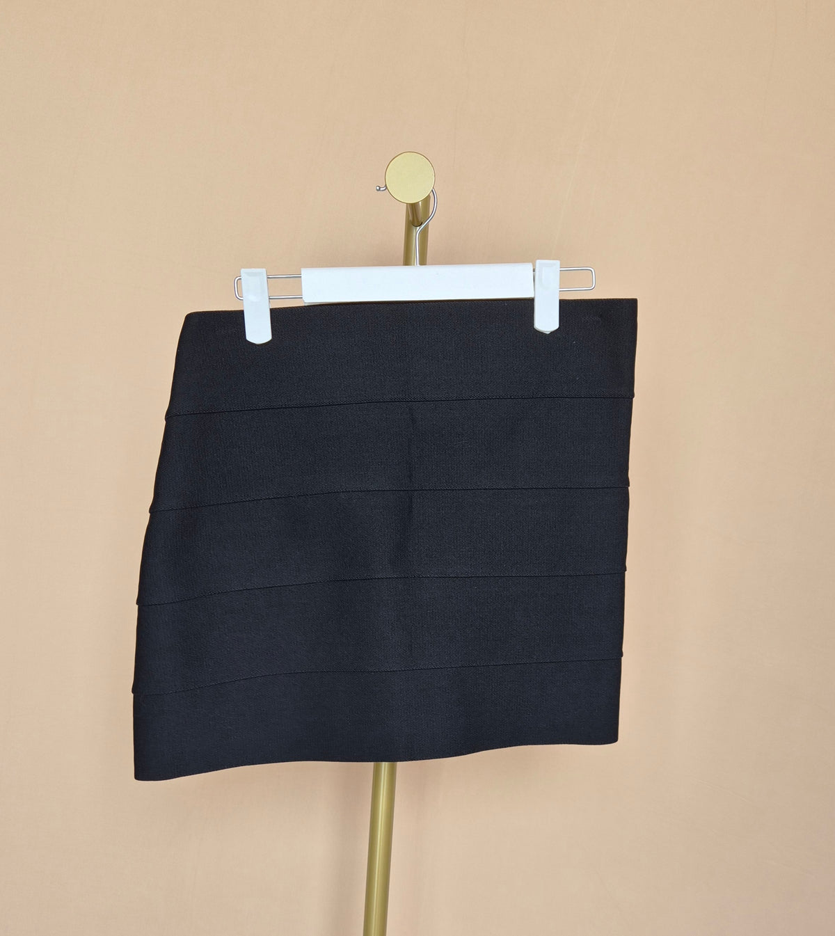 Pleione Black Tiered Mini Skirt – Size S