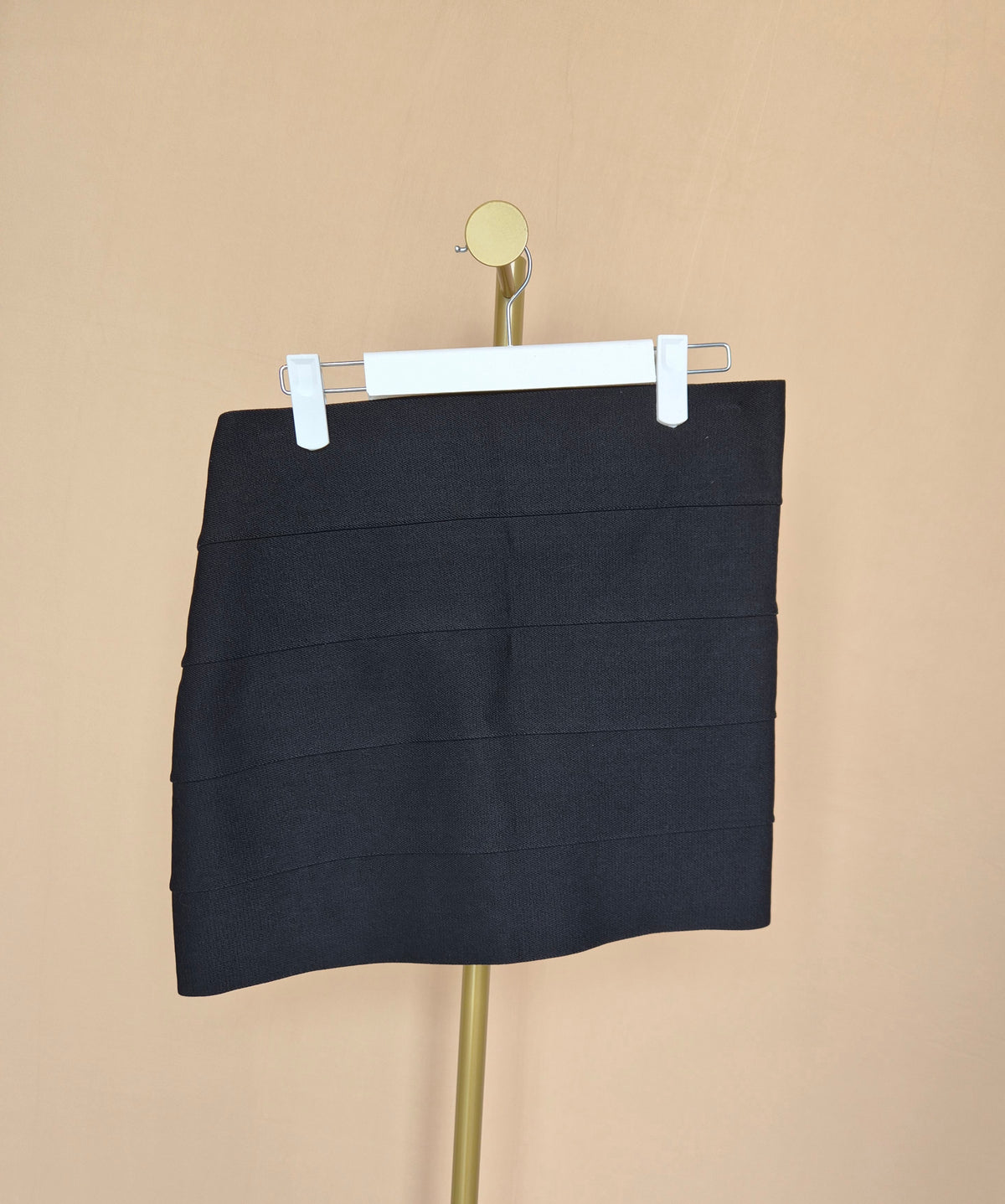 Pleione Black Tiered Mini Skirt – Size S