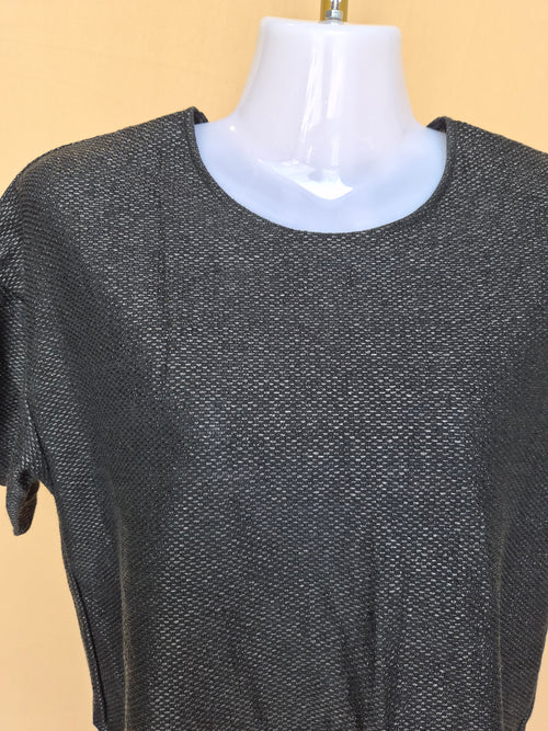 Calvin Klein Black Textured Crop Top – Size M