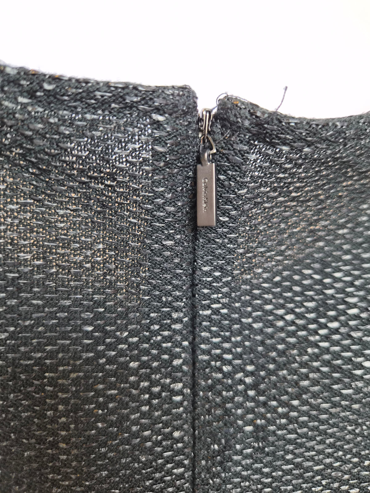 Calvin Klein Black Textured Crop Top – Size M