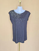 Club Monaco Gray Sequin Embellished Top – Size S/P