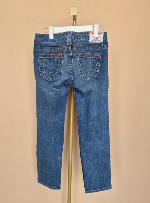 True Religion Medium-Wash Straight Leg Jeans – Size 26