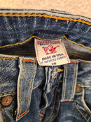 True Religion Medium-Wash Straight Leg Jeans – Size 26