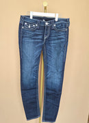 True Religion Dark Wash Super T Skinny Jeans – Size 30