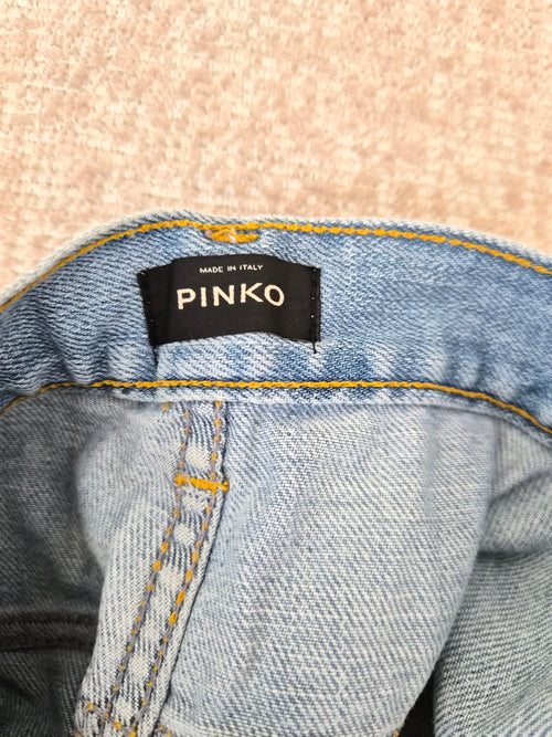 Pinko Light Wash Distressed Boyfriend Jeans Size S