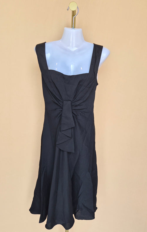 Banana Republic Black Draped Sleeveless Dress – Size 6