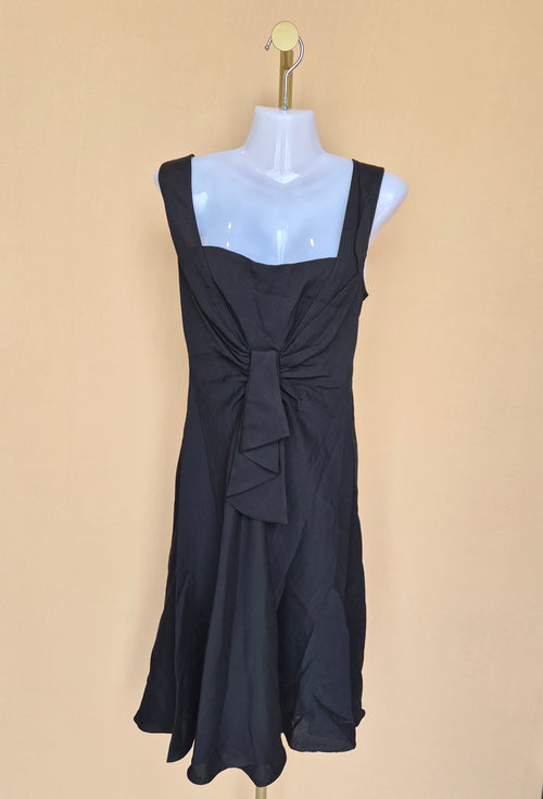 Banana Republic Black Draped Sleeveless Dress – Size 6