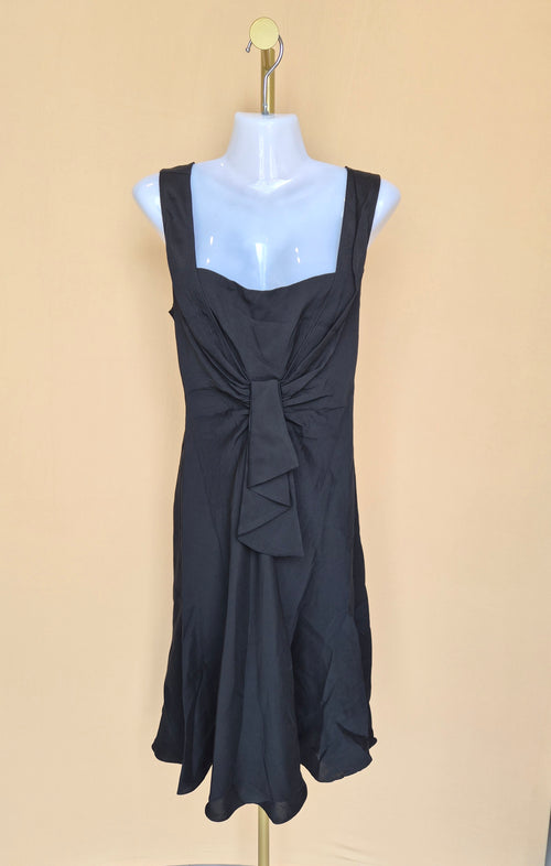 Banana Republic Black Draped Sleeveless Dress – Size 6