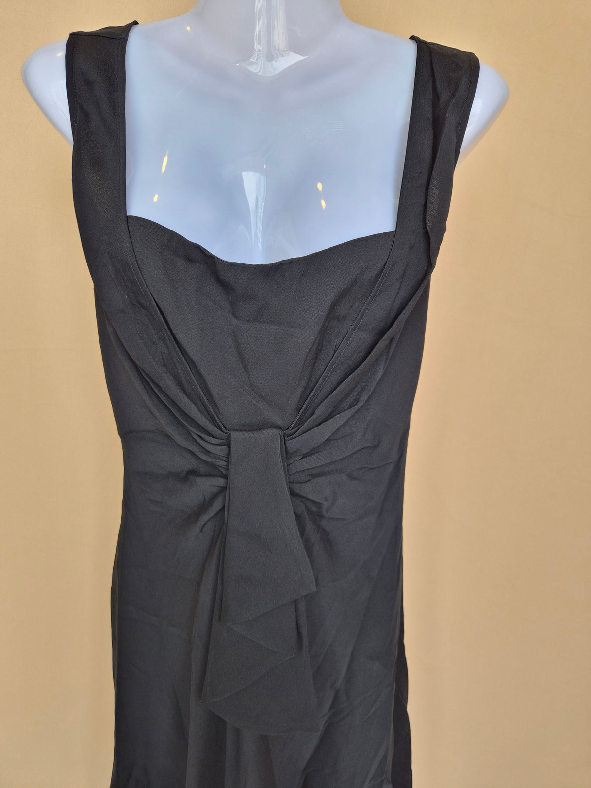 Banana Republic Black Draped Sleeveless Dress – Size 6
