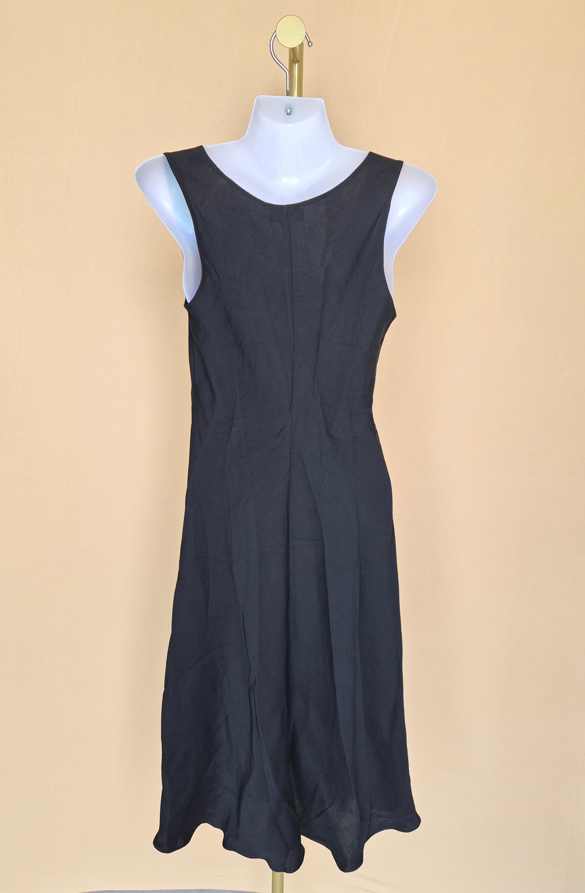 Banana Republic Black Draped Sleeveless Dress – Size 6