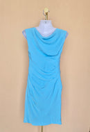Diane von Furstenberg Blue Draped Dress – Size 4