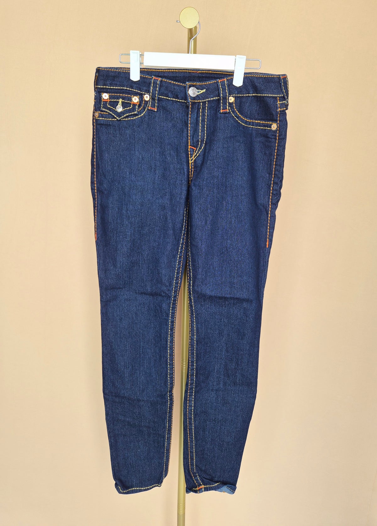 True Religion Dark Wash Skinny Jeans – Size 30