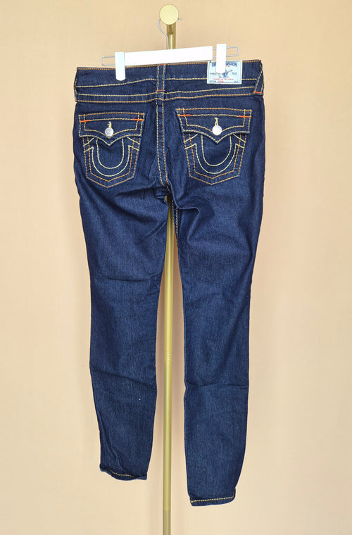 True Religion Dark Wash Skinny Jeans – Size 30