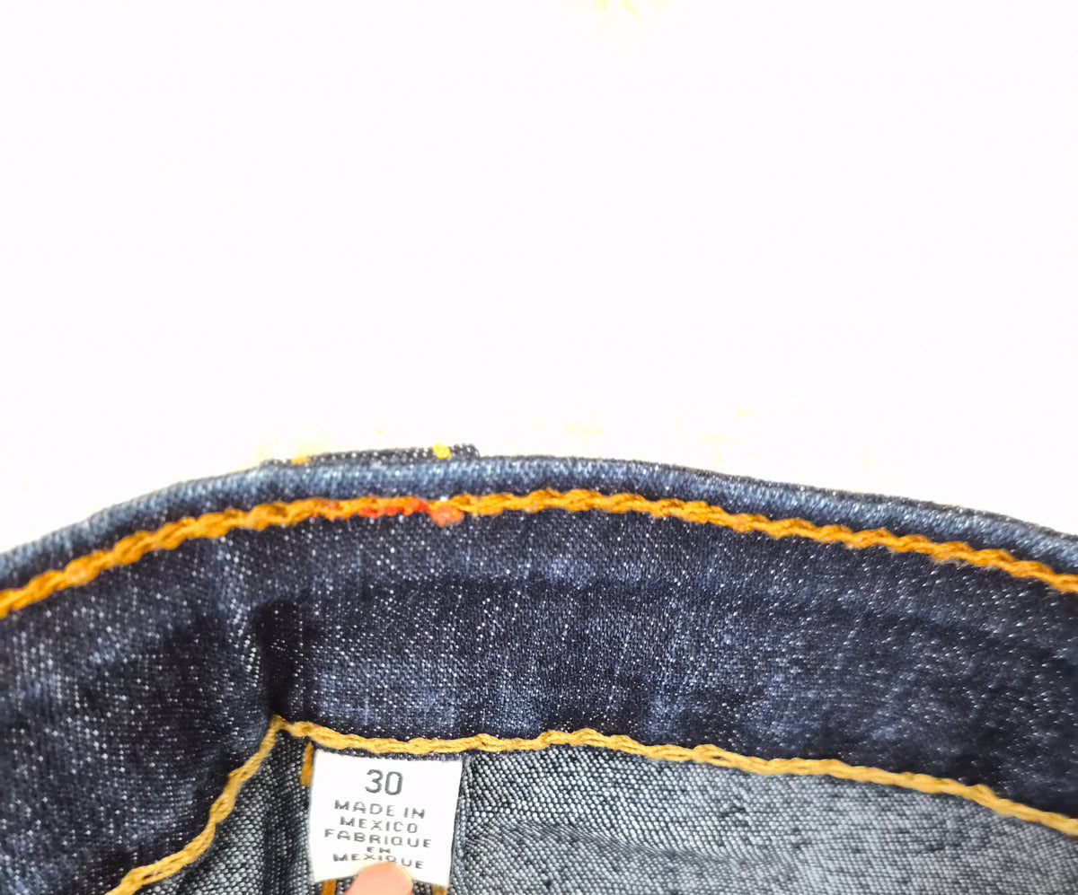 True Religion Dark Wash Skinny Jeans – Size 30