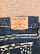 True Religion Lizzy World Tour Distressed Crop Jeans – Size 25