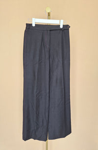 Paul Smith Women Brown Wide-Leg Tailored Trousers with Pink Stitching
