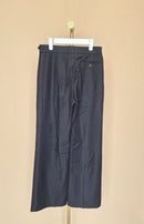Paul Smith Women Brown Wide-Leg Tailored Trousers with Pink Stitching