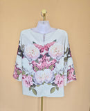 Dorothy Perkins Ivory Floral Blouse – Size XL