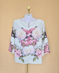 Dorothy Perkins Ivory Floral Blouse – Size XL