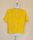 iORA Mustard Yellow Lace Blouse – Size XL