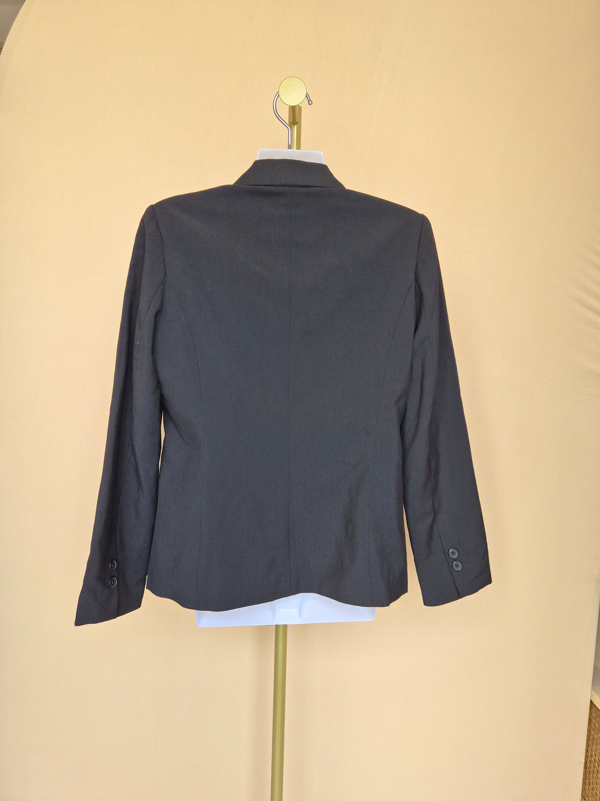 Classic Black Tailored Blazer – Size L