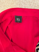 BEGA Red Contrast-Trim Blouse – Size XL