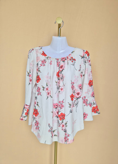 Billie & Blossom Floral Blouse – Size XL Petite