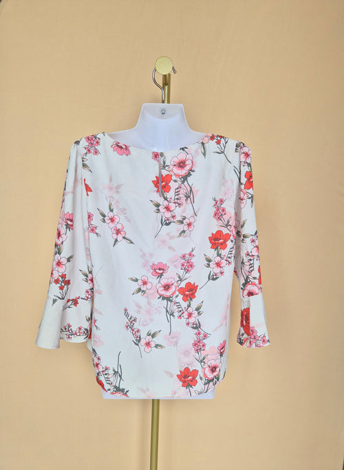 Billie & Blossom Floral Blouse – Size XL Petite