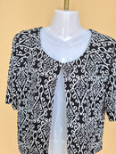 Millers Black and White Open-Front Cardigan – Size 10