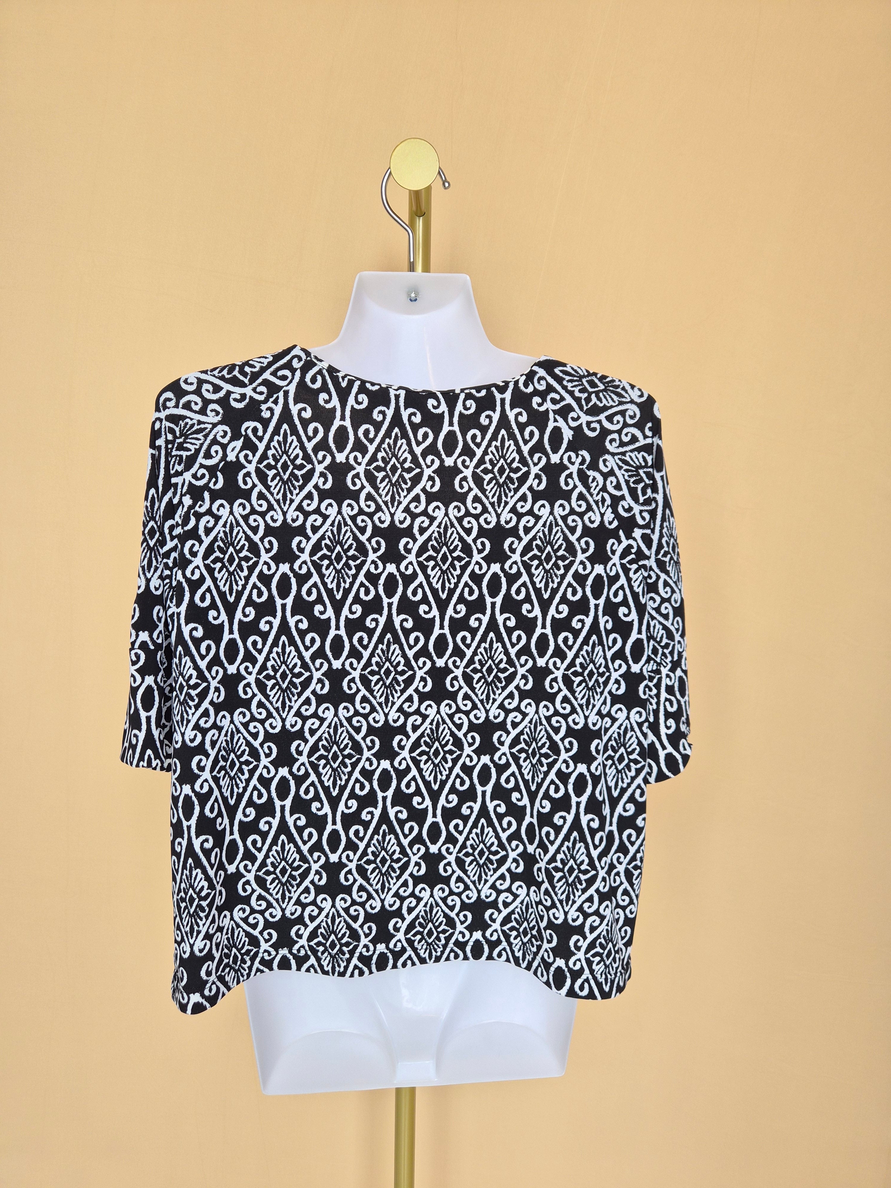 Millers Black and White Open-Front Cardigan – Size 10
