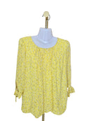 BEGA Yellow Floral Blouse – Size L