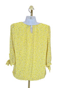 BEGA Yellow Floral Blouse – Size L