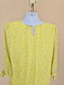BEGA Yellow Floral Blouse – Size L