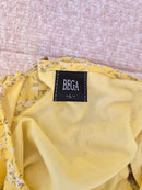 BEGA Yellow Floral Blouse – Size L