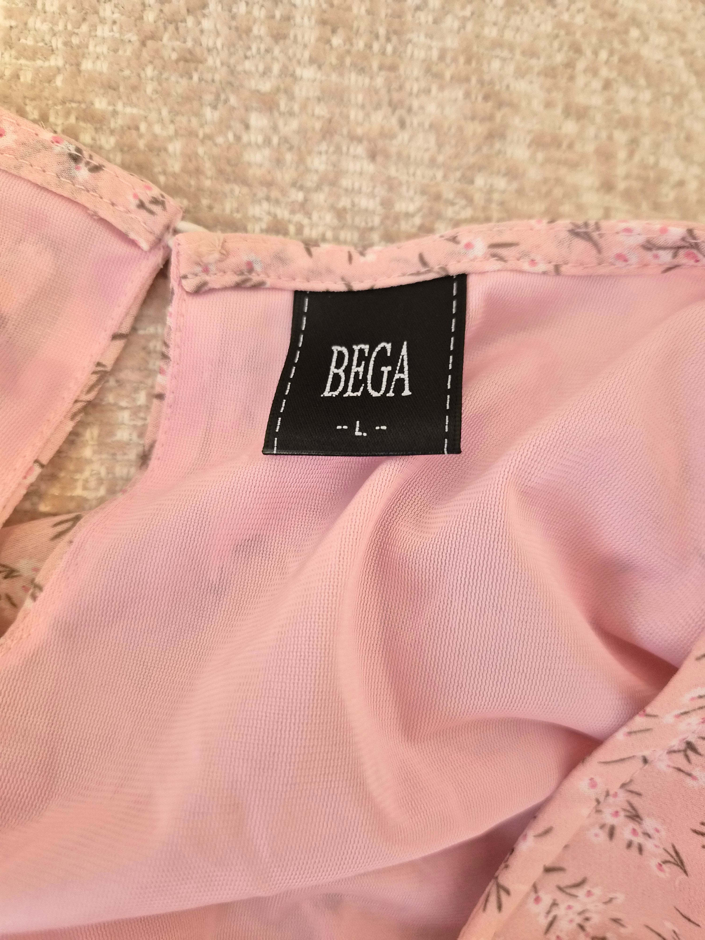 BEGA Pink Floral Blouse – Size L