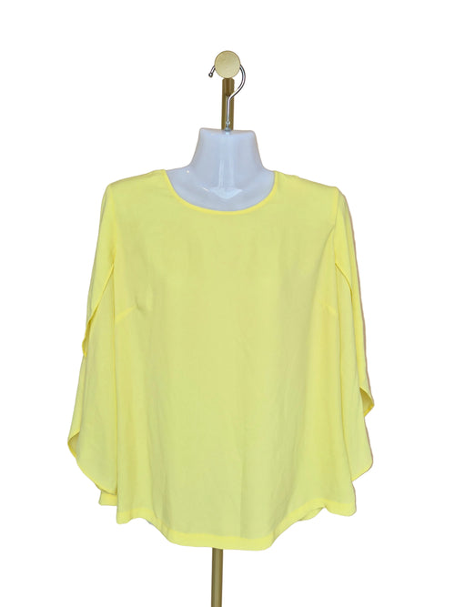 Dorothy Perkins Yellow Tie-Back Blouse – Size L
