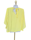 Dorothy Perkins Yellow Tie-Back Blouse – Size L