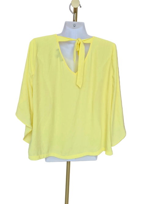Dorothy Perkins Yellow Tie-Back Blouse – Size L