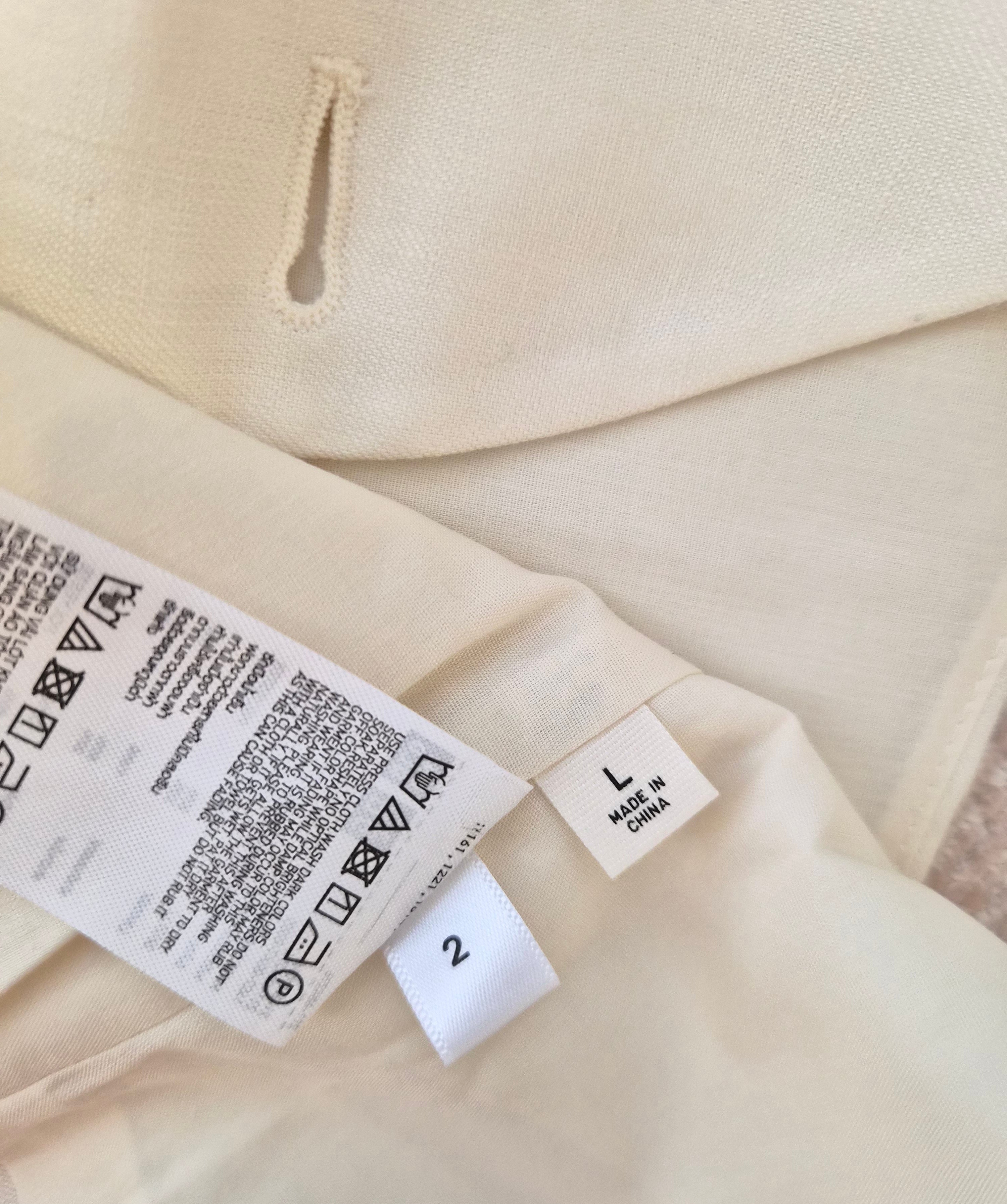 Uniqlo : C Cream Linen-Blend Tailored Vest – Size L