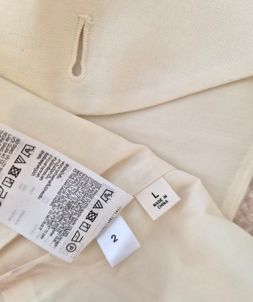 Uniqlo : C Cream Linen-Blend Tailored Vest – Size L