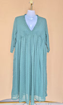 J Anasya Sage Green Textured Maxi Dress – Size XL