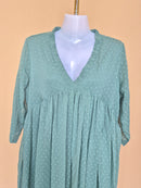 J Anasya Sage Green Textured Maxi Dress – Size XL