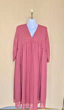 J Anasya Dusty Rose Textured Maxi Dress – Size XL