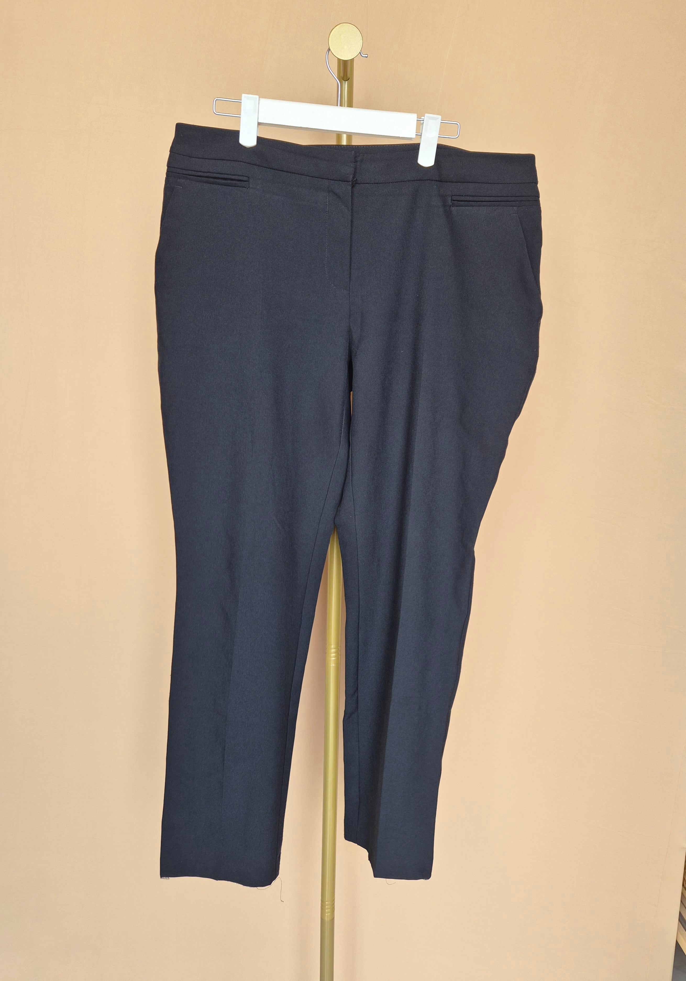 Dorothy Perkins Navy Tailored Trousers – Size UK 14