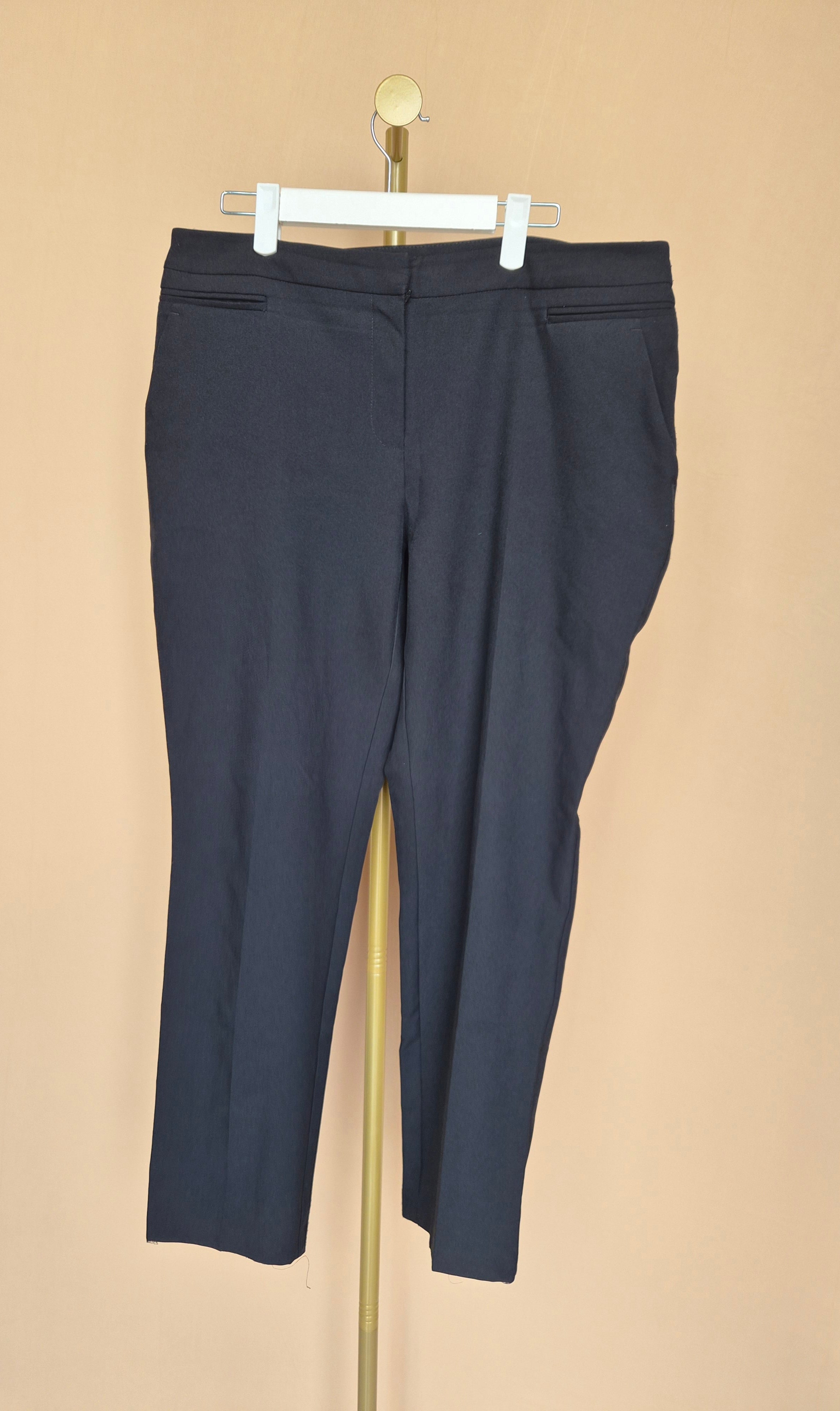 Dorothy Perkins Navy Tailored Trousers – Size UK 14