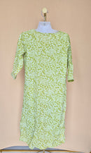 Libas Green & White Printed Kurta – Size XL