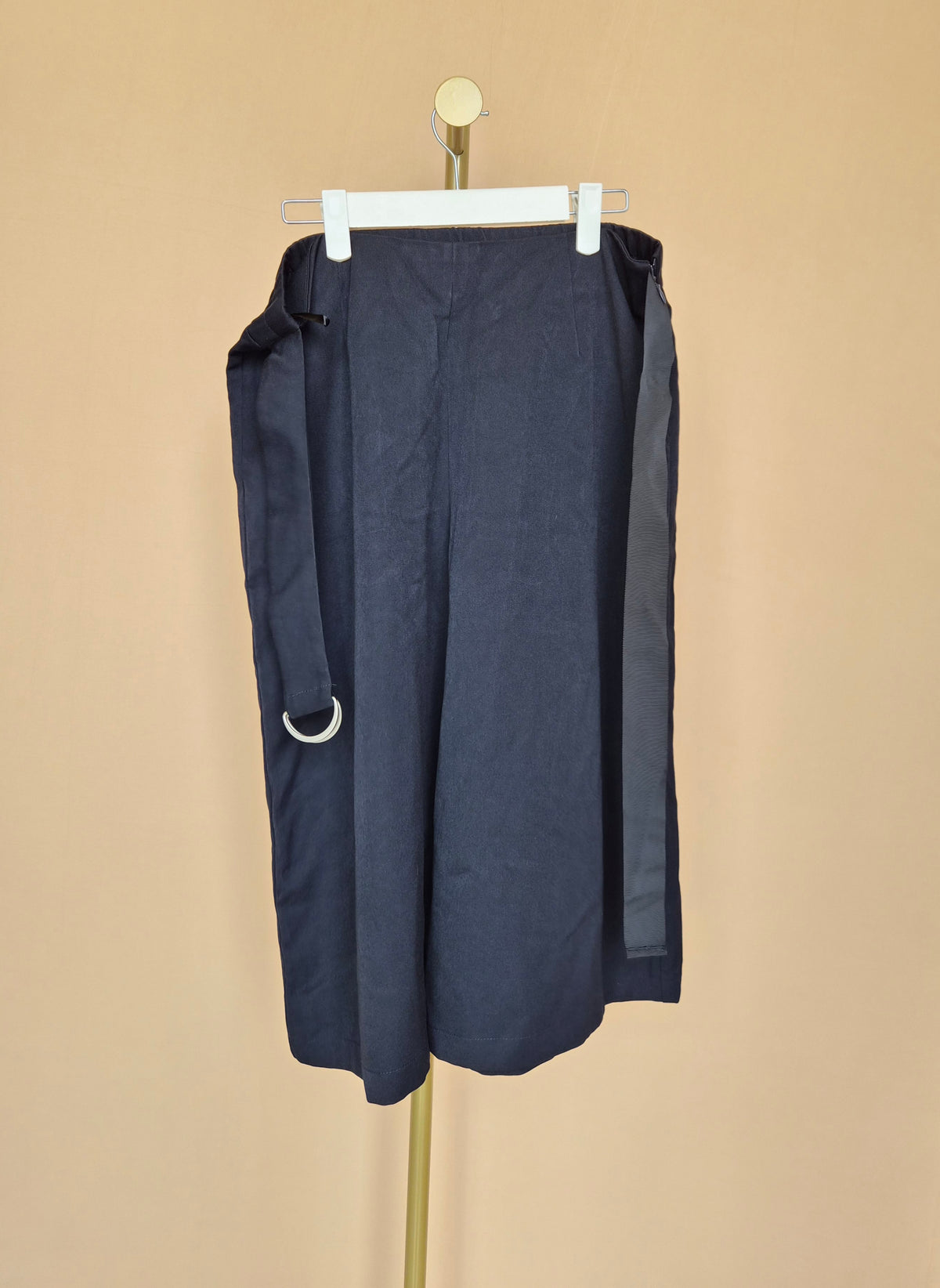 iORA Navy Belted Wide-Leg Culottes – Size L