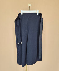 iORA Navy Belted Wide-Leg Culottes – Size L