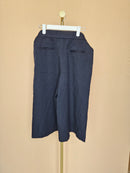 iORA Navy Belted Wide-Leg Culottes – Size L
