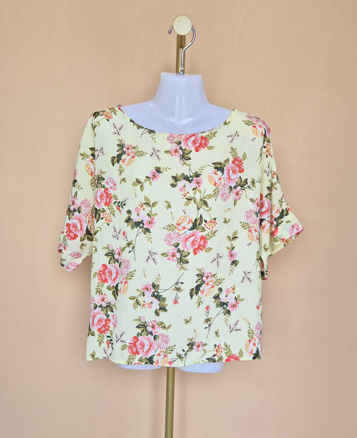 Dorothy Perkins Yellow Floral Blouse – Size UK 10